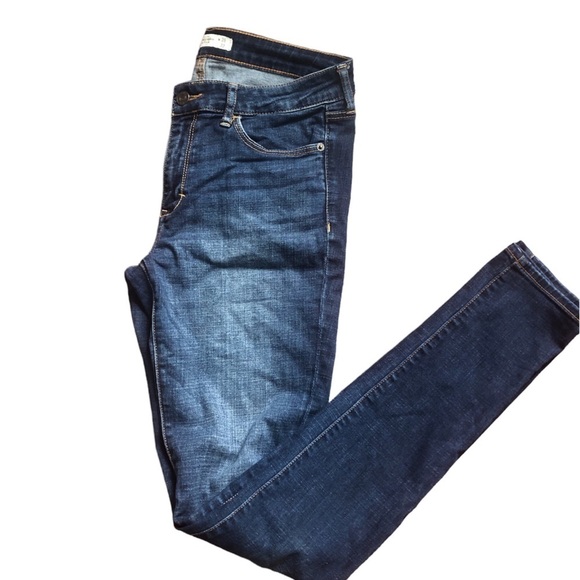 Abercrombie & Fitch 6L 28/33 Mid rise Skinny stretch Blue Jeans - Picture 4 of 10